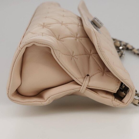 CHANEL Matelasse Chain Shoulder Bag Grained Calf Skin Pink CC Auth - Picture 4 of 15